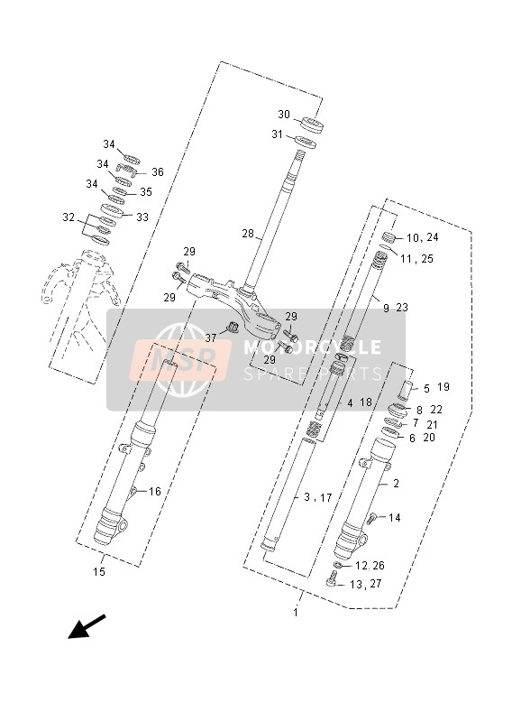 Yamaha YP250R 2013 LENKUNG für ein 2013 Yamaha YP250R